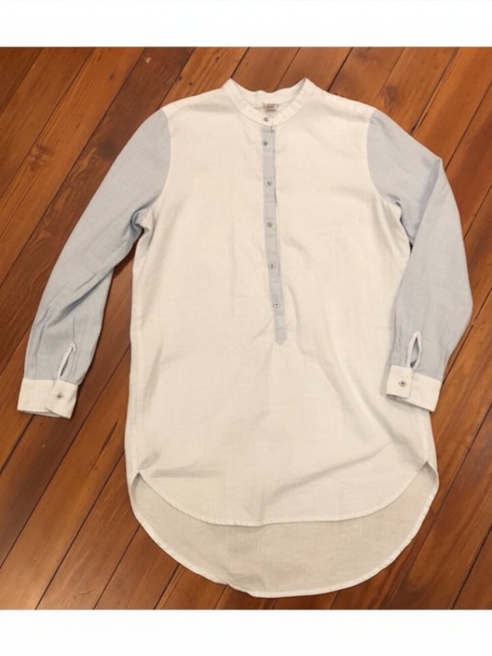 Button Down Striped Tunic Size S